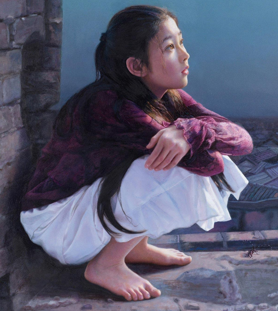 吴静涵笔下的少女，如此清纯