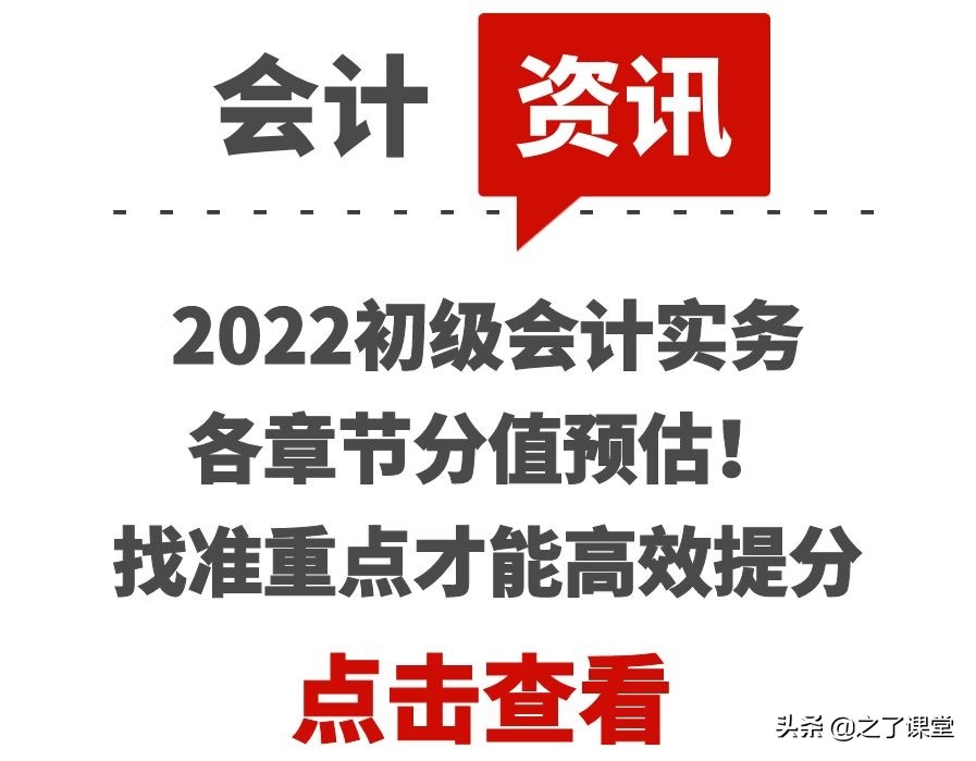 初级会计实务题型（2022初级会计实务各章节分值预估）