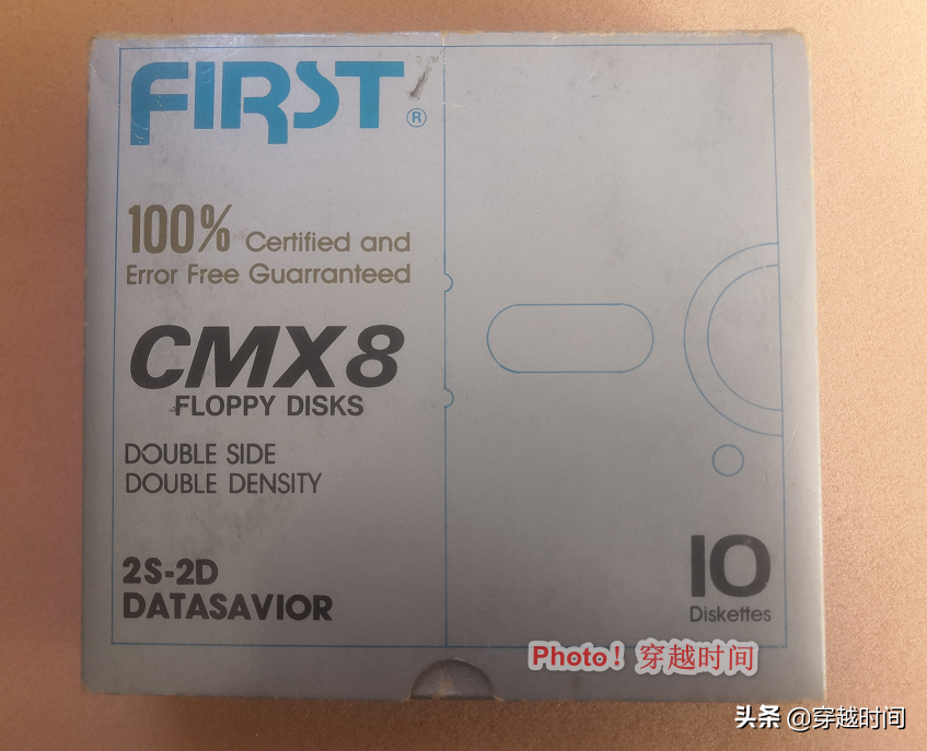穿越时间·光磁百年·欣赏第一软盘First 5.25英寸软盘 CMX8 DS/DD