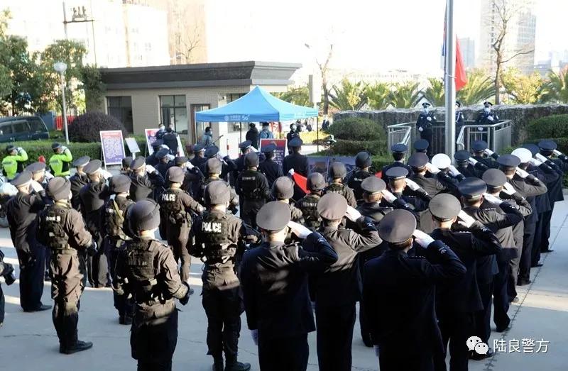 你的平安 我的节日| 陆良县公安局举行“共唱警歌、同升警旗”仪式庆祝第二届中国人民警察节