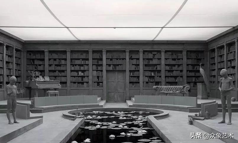 Hans Op de Beeck | In the world of black and white gray, you are the only  color - laitimes