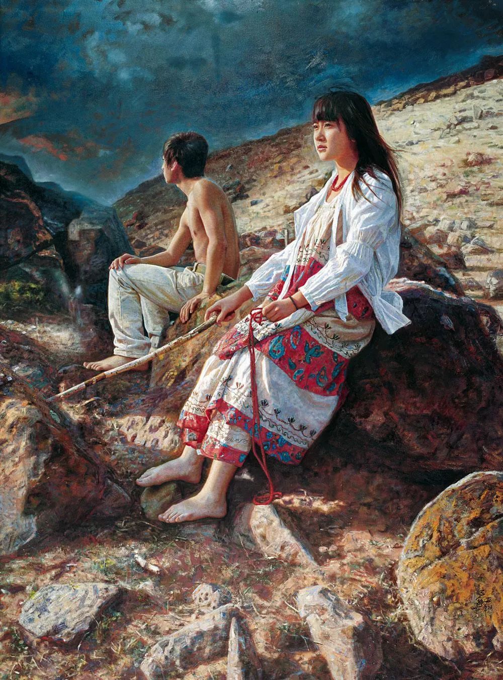 吴静涵笔下的少女，如此清纯