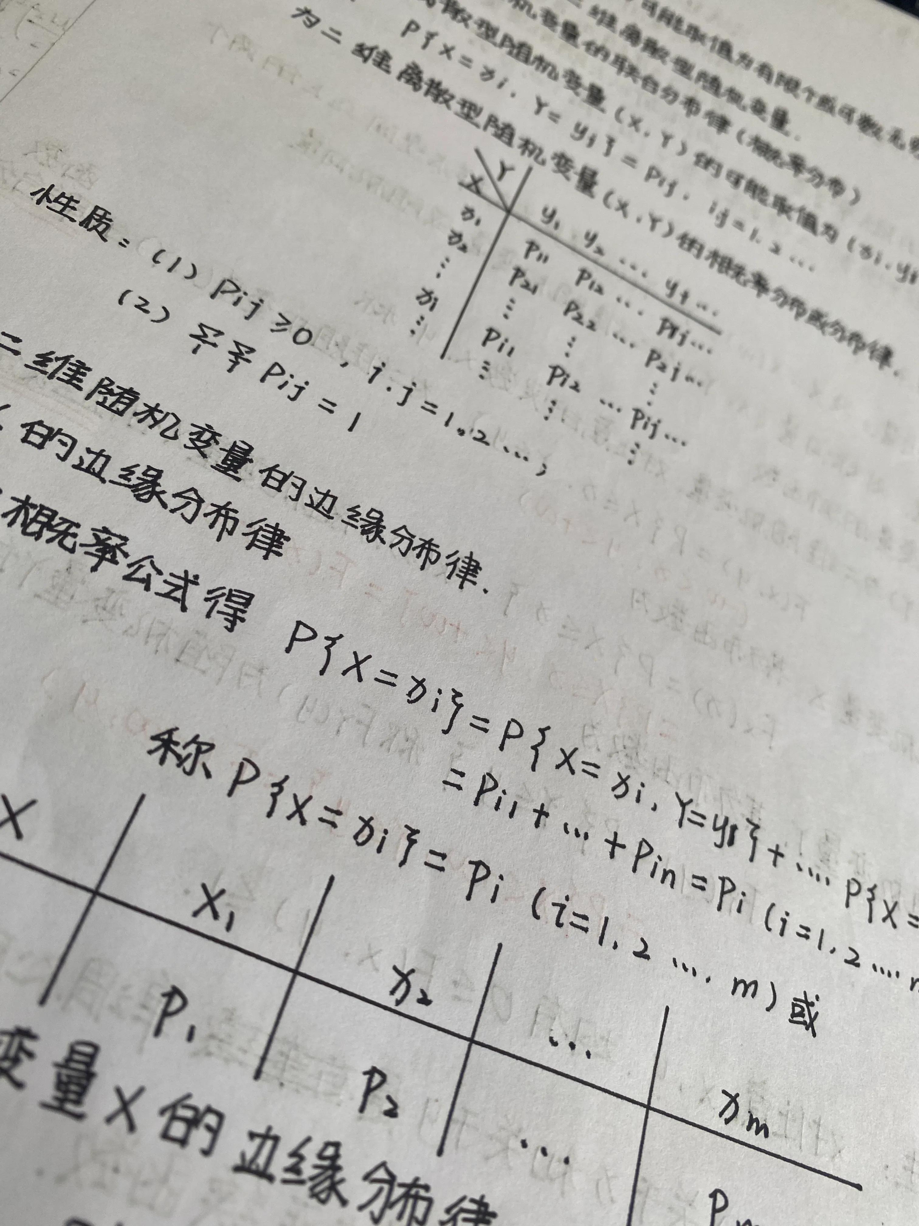 二维离散型随机变量
