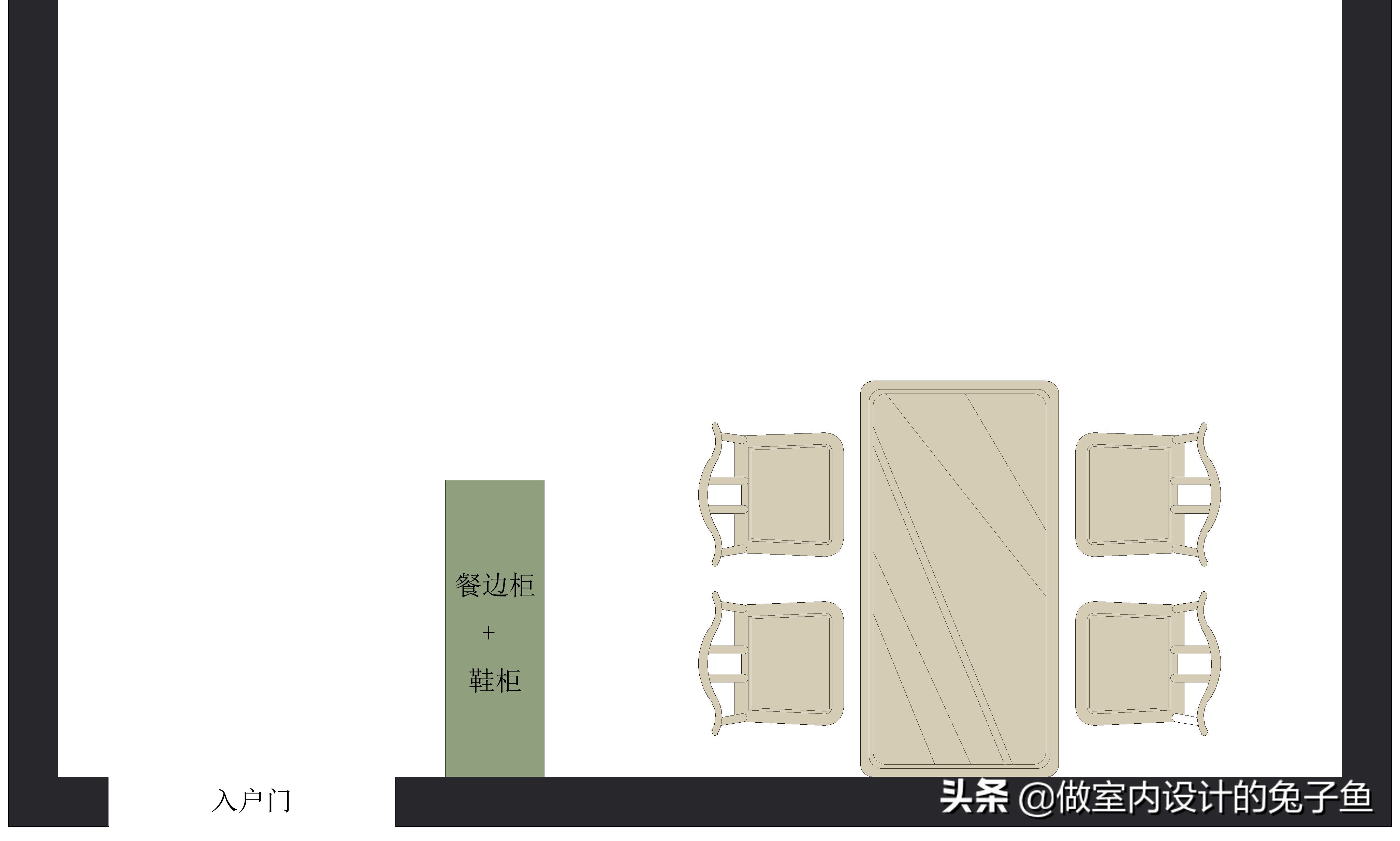 进门就是餐厅，没有玄关，餐边柜+鞋柜的“一体柜”怎么做更好