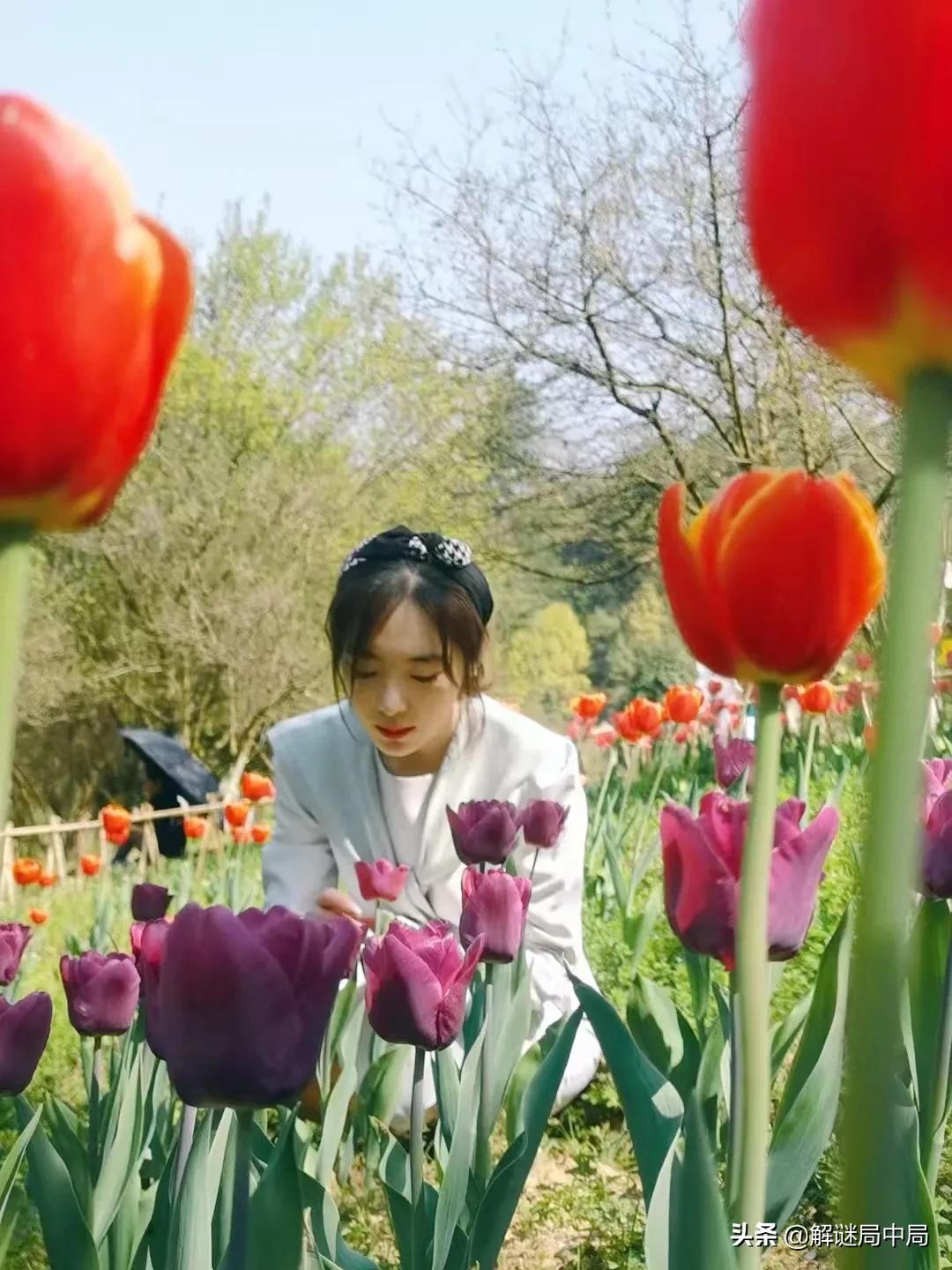 贵州女主持人外出游玩，时尚裙装大气高贵，看上去好迷人，喜欢吗