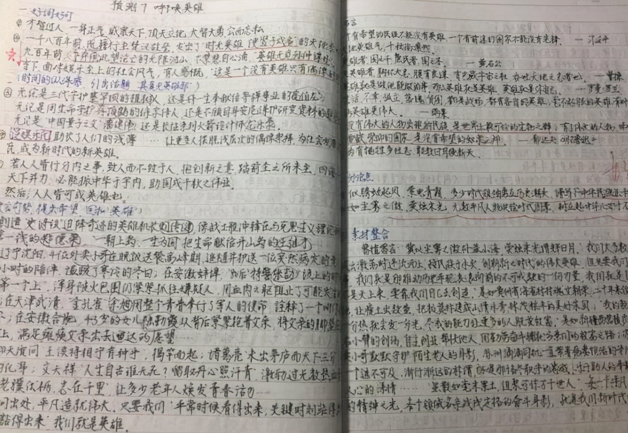 2年前，湖北学霸高考语文146分，总分高达725分，学习笔记曝光