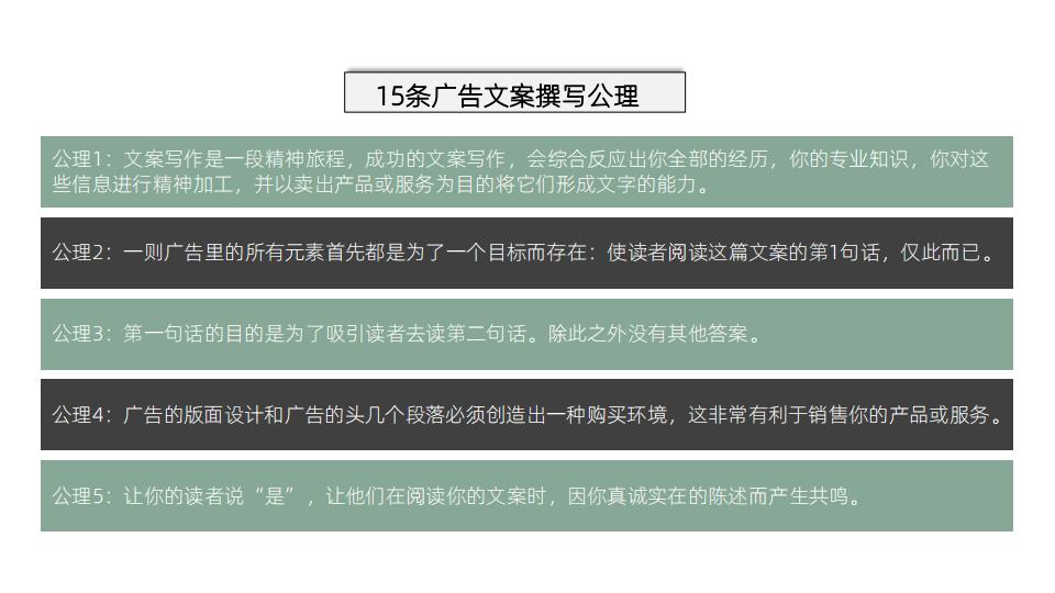 美国顶级文案撰稿人著作《文案训练手册》读书笔记，52页完整版