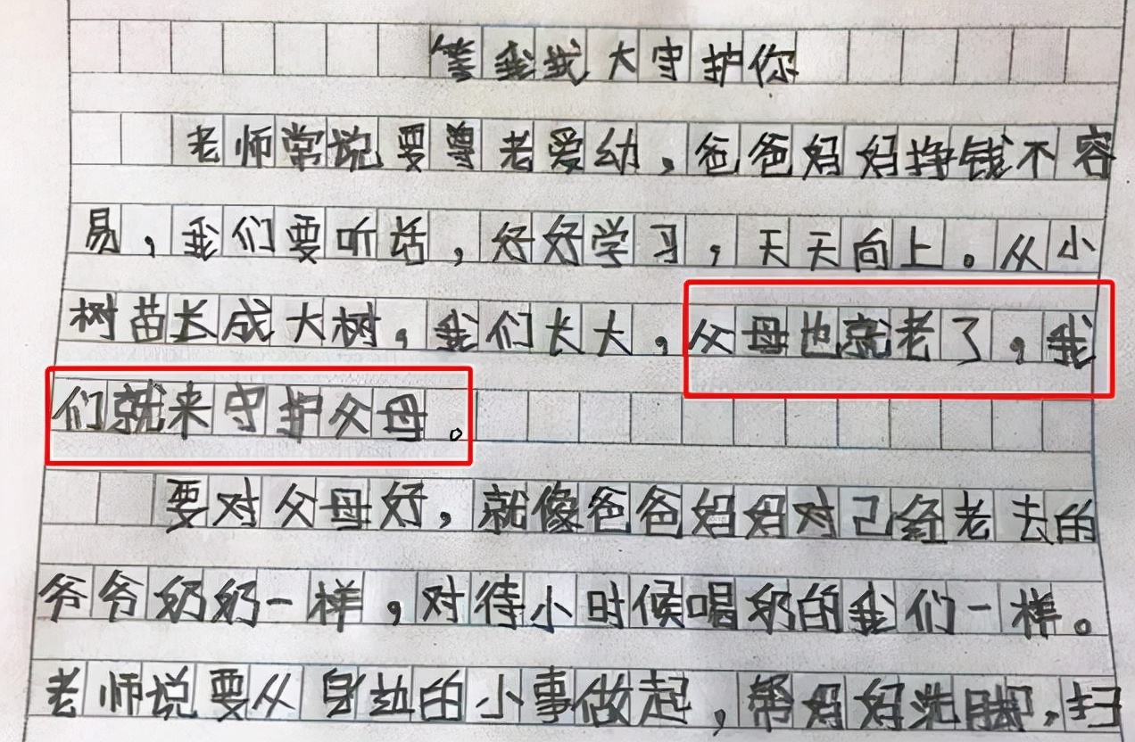 最悲伤的小学生作文《泪》，老师“泪目”了，网友也心疼不已