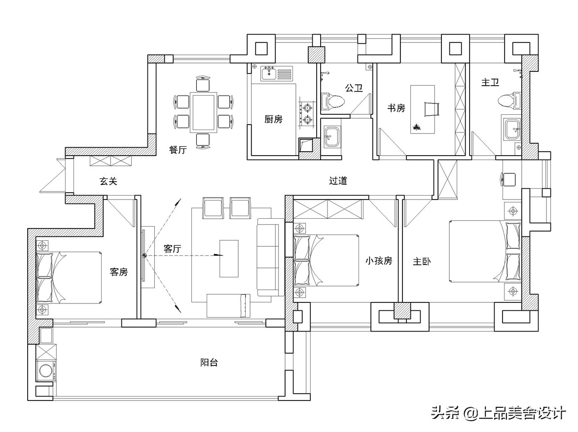 漳州夫妇128㎡装极简，厨房做开放式通透开阔，简直是神仙住所