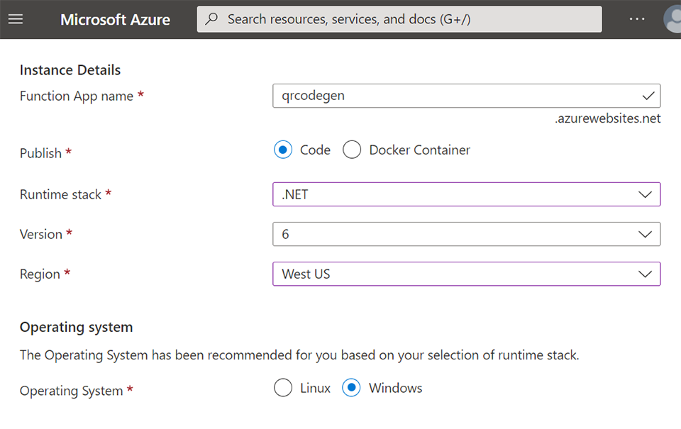 用 Azure 函数构建 QR 码生成器