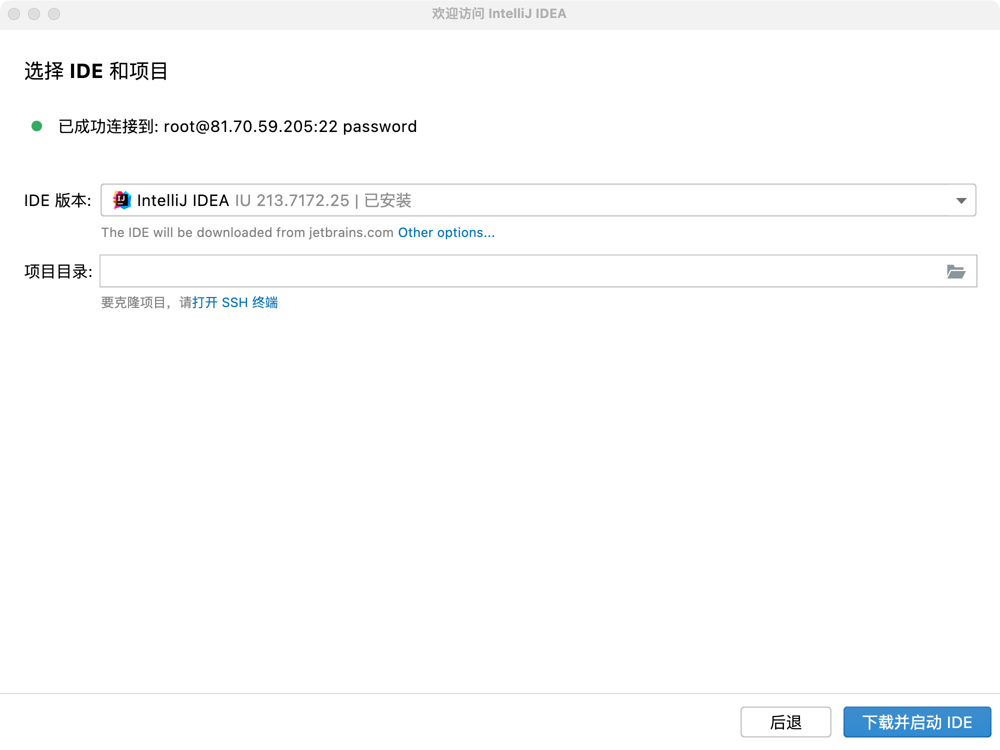 体验新版本的IDEA，居然有远程开发的功能？