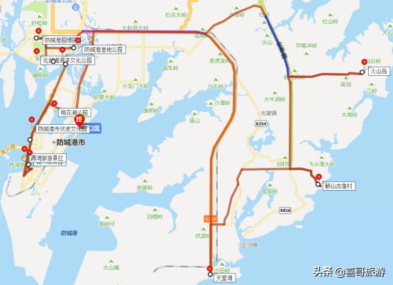 广西防城港港口区十大景区有哪些？自驾游如何安排行程？