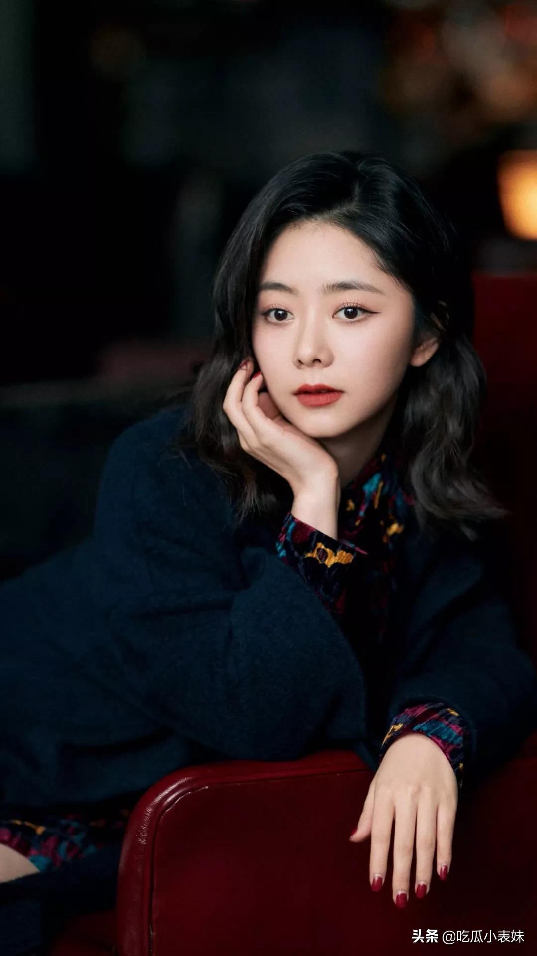 谭松韵，迷人的娃娃脸，清新灵动，甜美可爱