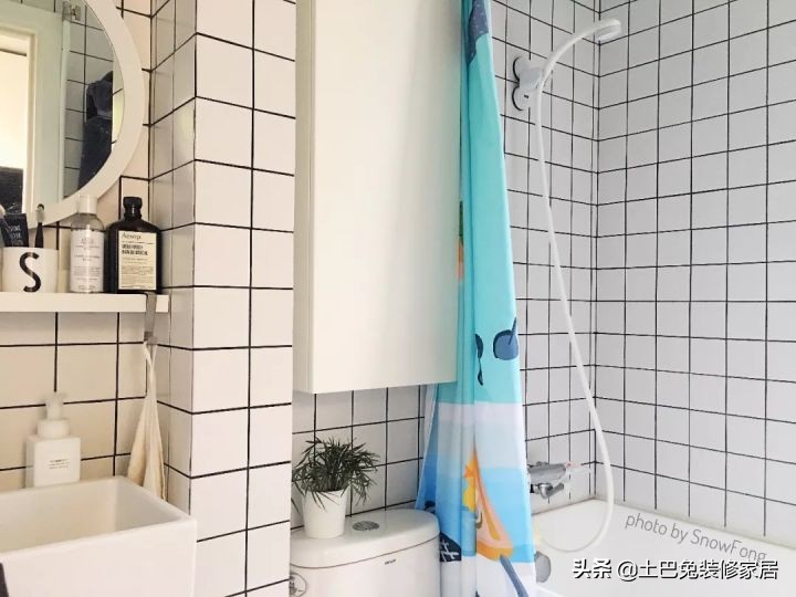 装修42㎡北欧风小家，2㎡小卫生间也能塞下大浴缸