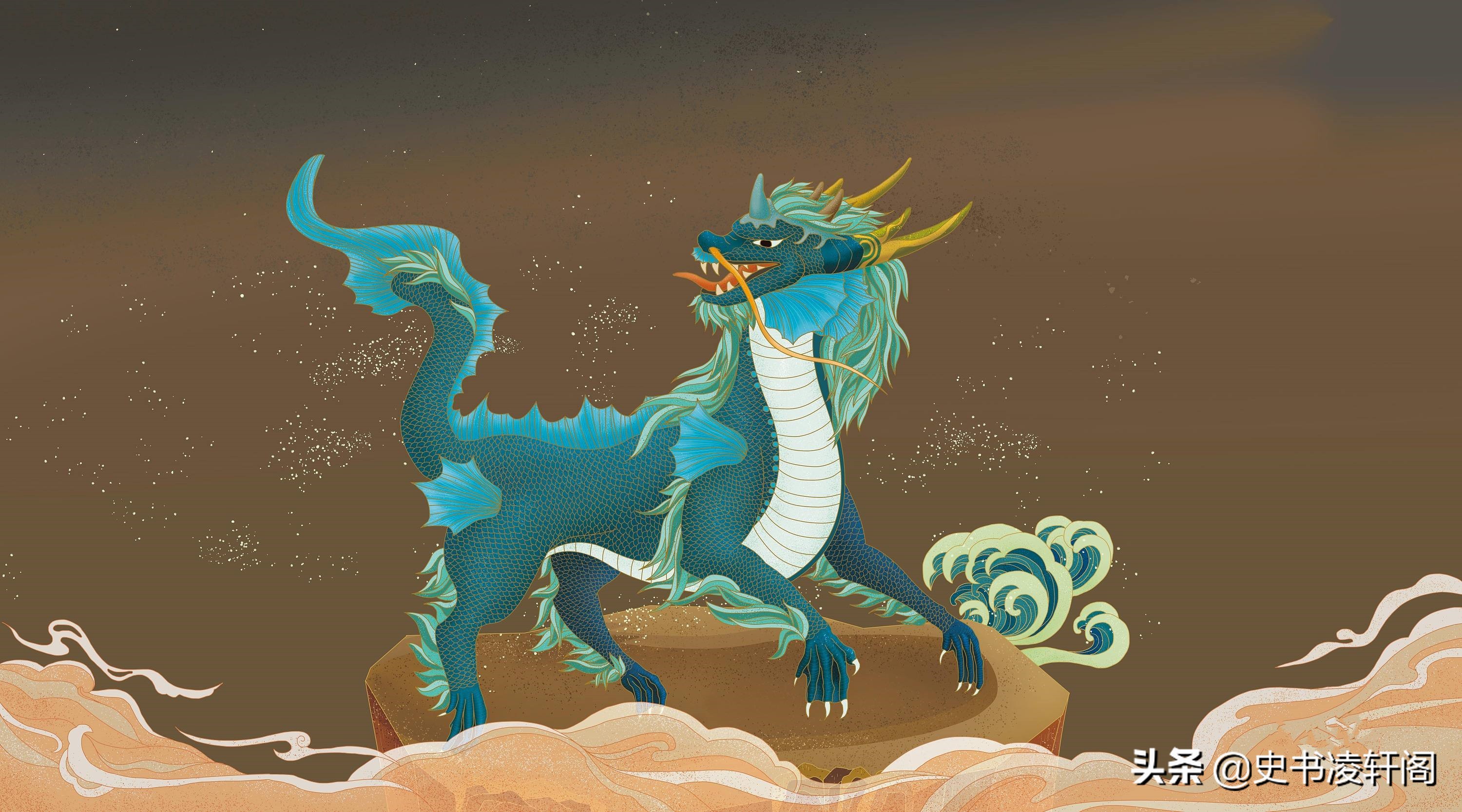 谁最有代表性,或者说谁最能登顶榜首,那应该就是"鳞之虫"的首领,蛟龙