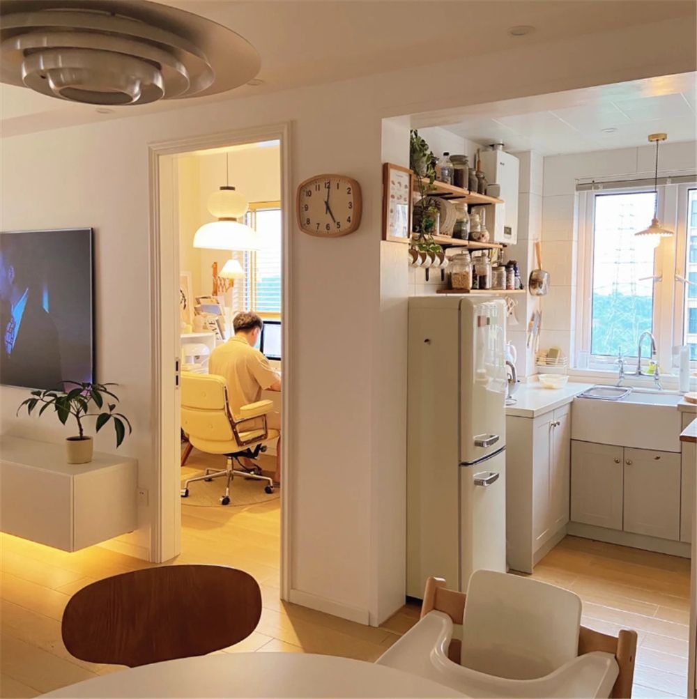 浙江一家三口买下89㎡小家，小三室格局紧凑，装修却温柔又舒适