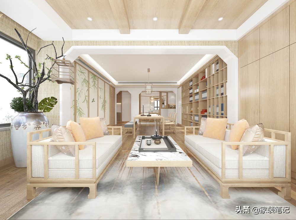 现在越来越流行“去客厅”化的设计布局，是真的香，充满书香之气