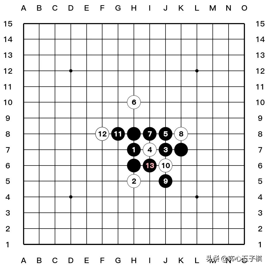 值得收藏的五子棋必胜棋型进攻路线演示37幅图