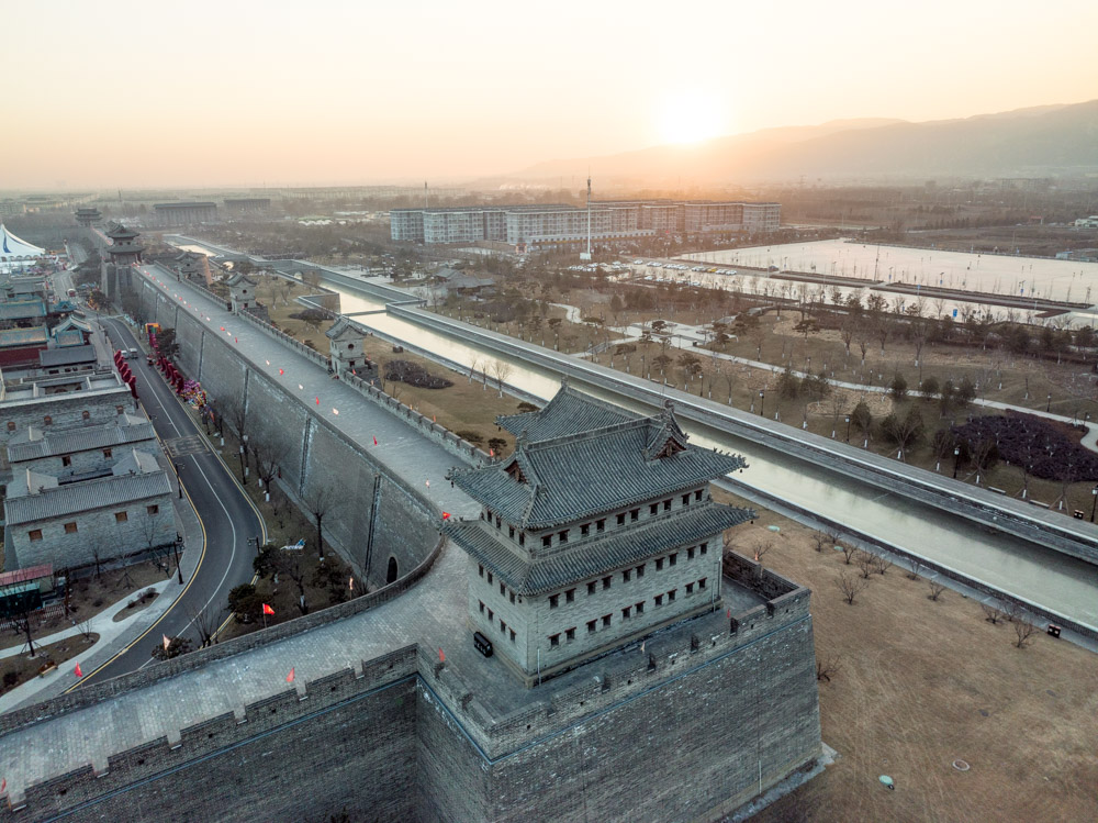 航拍太原老县城太原也有一个小平遥气势恢宏还不要门票