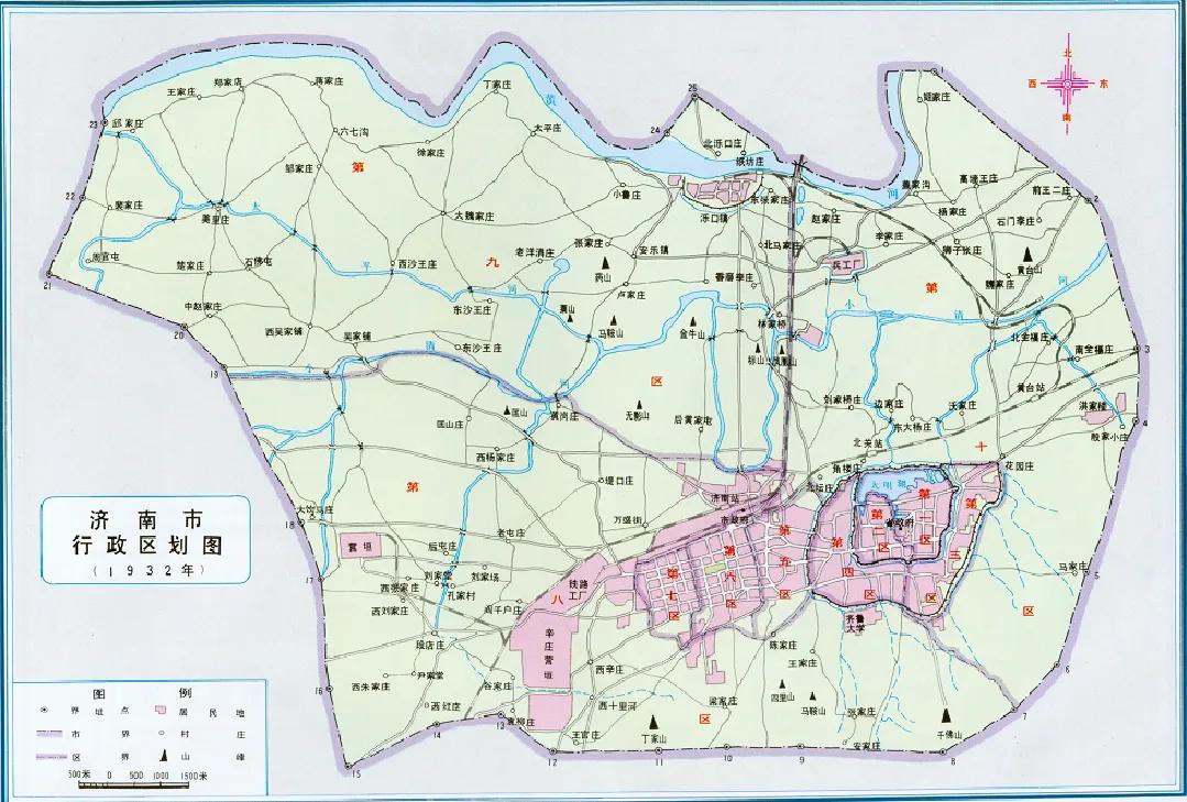 可以看到当时的济南包含历城,长清,齐河,禹城,临邑,陵县,德平,德州