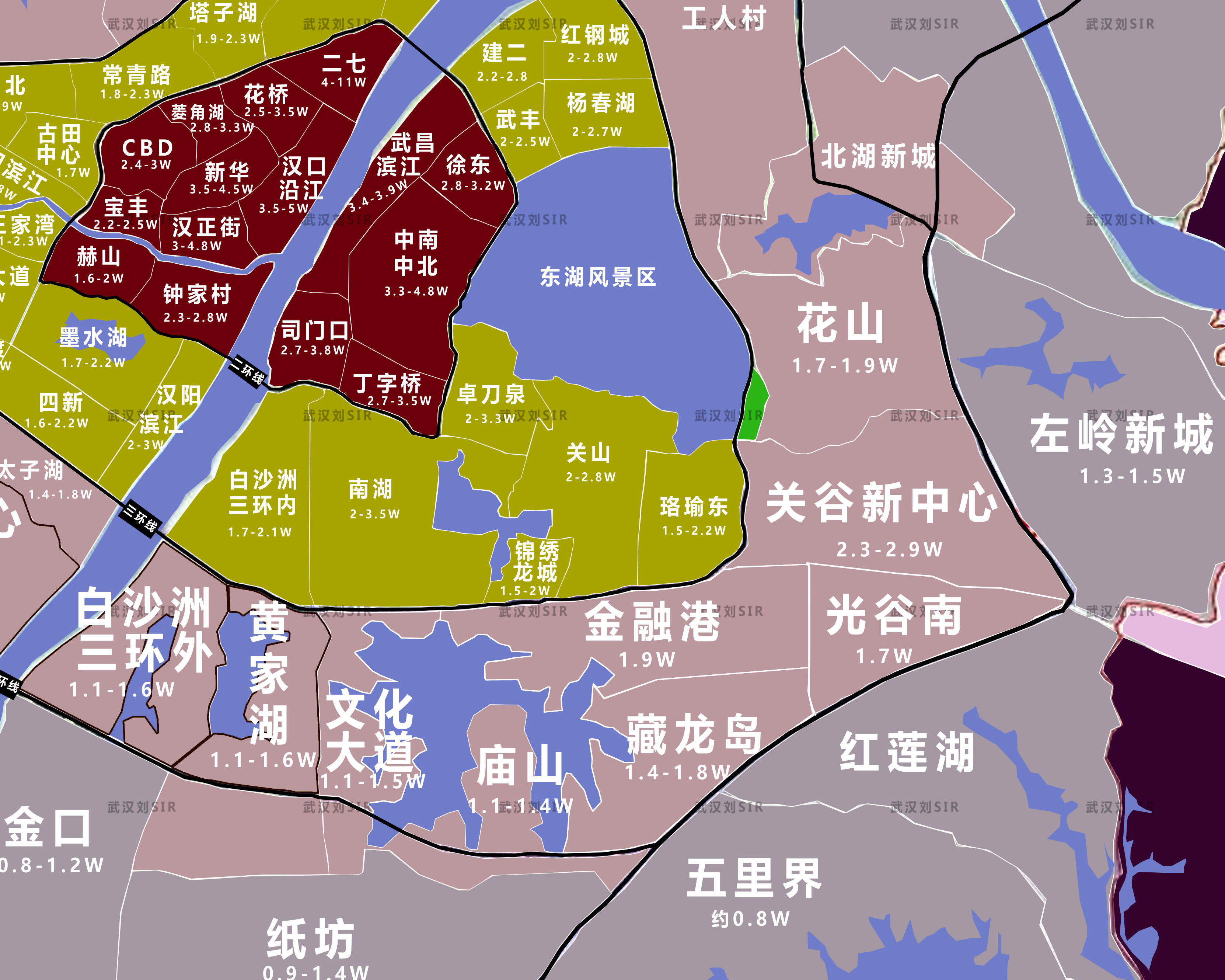 武汉平均房价多少钱一平方2022武汉房价地图