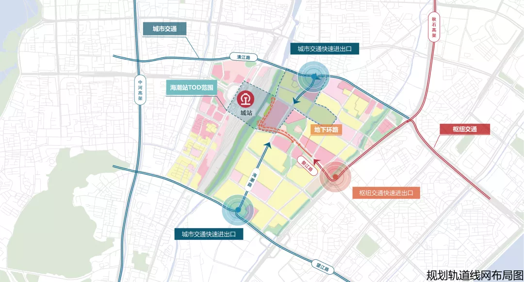 杭州市轨道交通TOD综合开发地铁海潮站城市设计