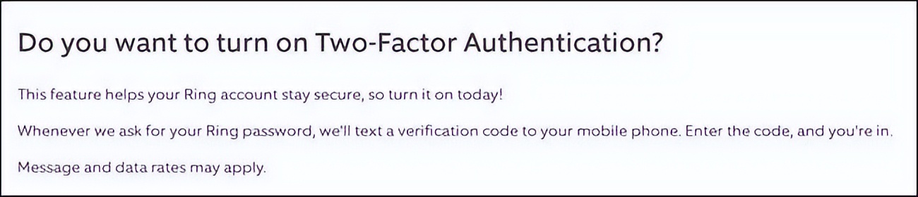 如何启用双重身份验证并保护您的 Ring 帐户