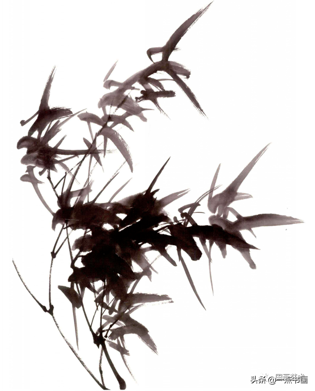 墨竹图竹枝画法（墨竹的详细步骤画法分享）