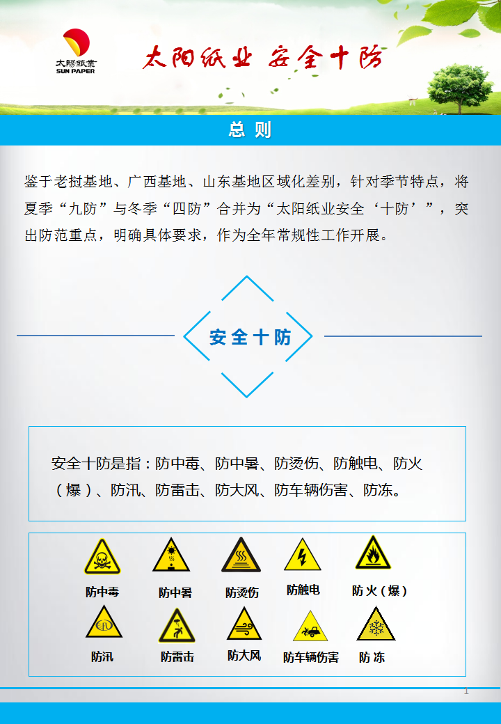 企业安全风采展示 | 山东太阳纸业股份有限公司