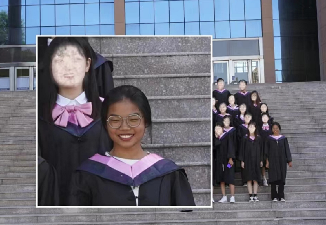 女大学生拍毕业照忘化妆，成片出来后成“全场最佳”，凸显国际化