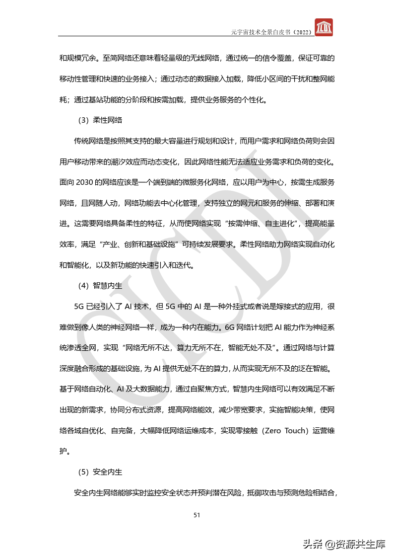 2022年元宇宙全景白皮书（六大新技术）
