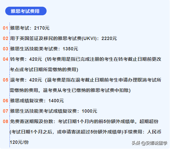 「雅思通关」看看我给雅思爸爸交了多少考试报名费！内附考试费用