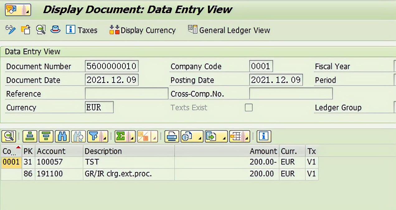 SAP MM 采购附加费在收货以及发票过账时候的会计分录