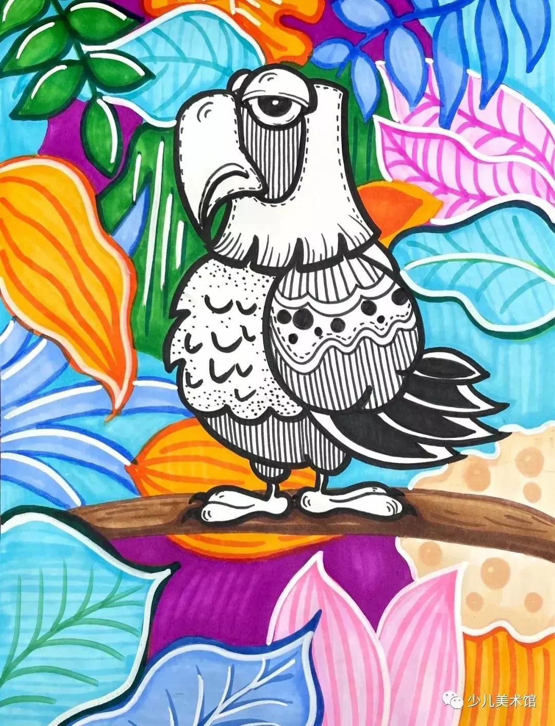 超好看的40幅创意儿童画,张张精品,经典收藏