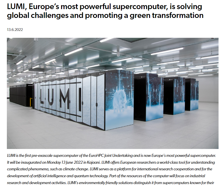 欧洲最强超算落成/ RISC-V 超算也有新进展