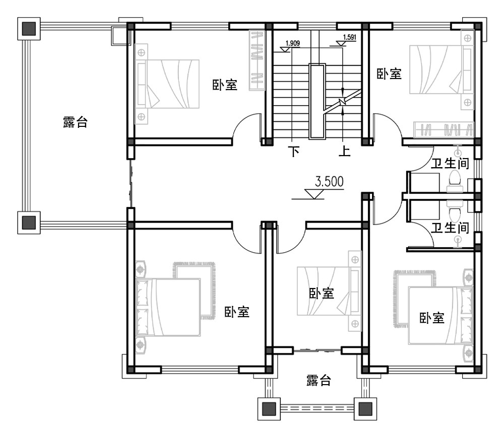 兼具高贵与奢华、大气与优雅，堪称欧式别墅典范