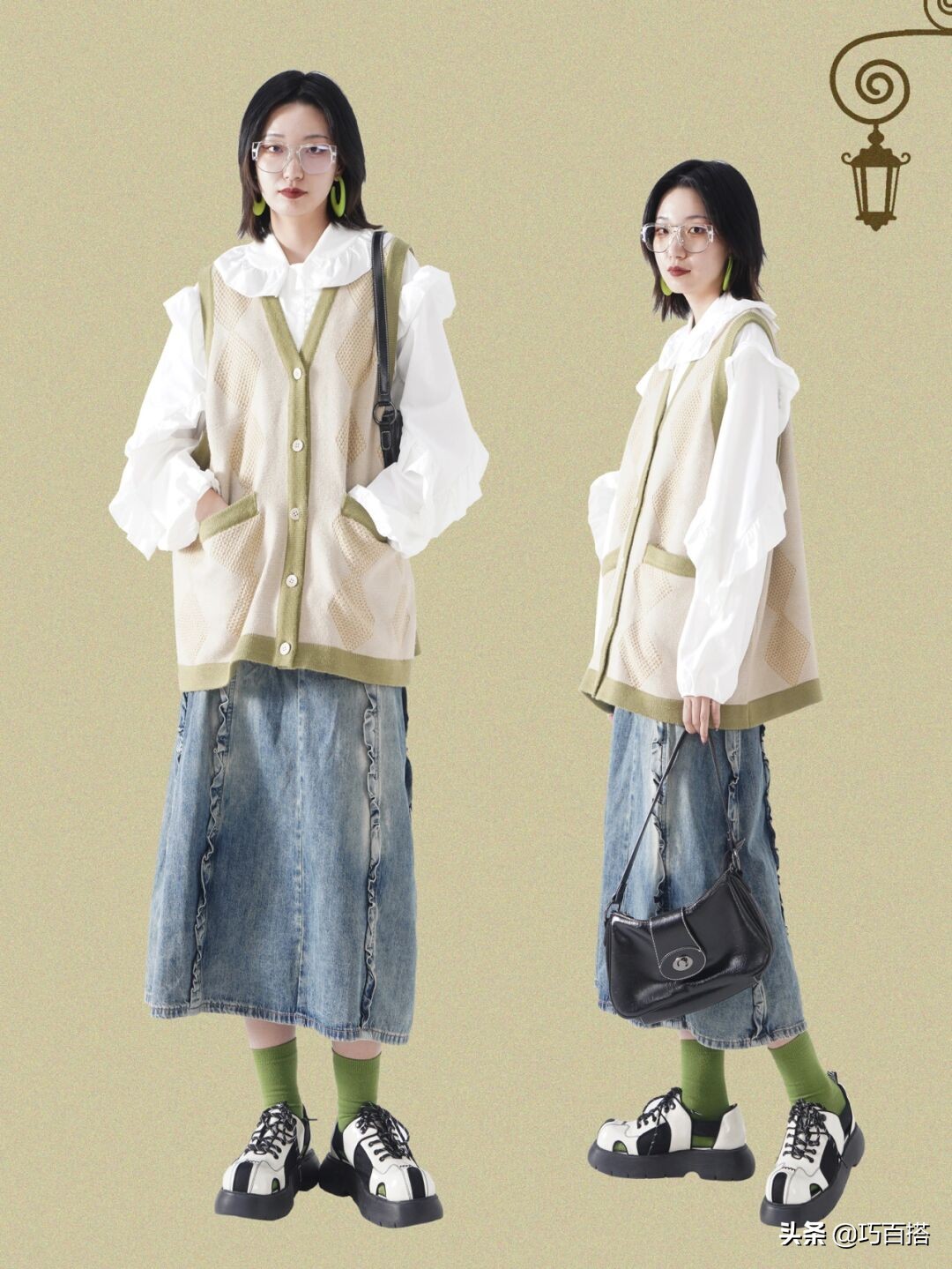 牛仔半身裙yyds！腿型不优秀、穿衣臃肿无形的，可以码住它了