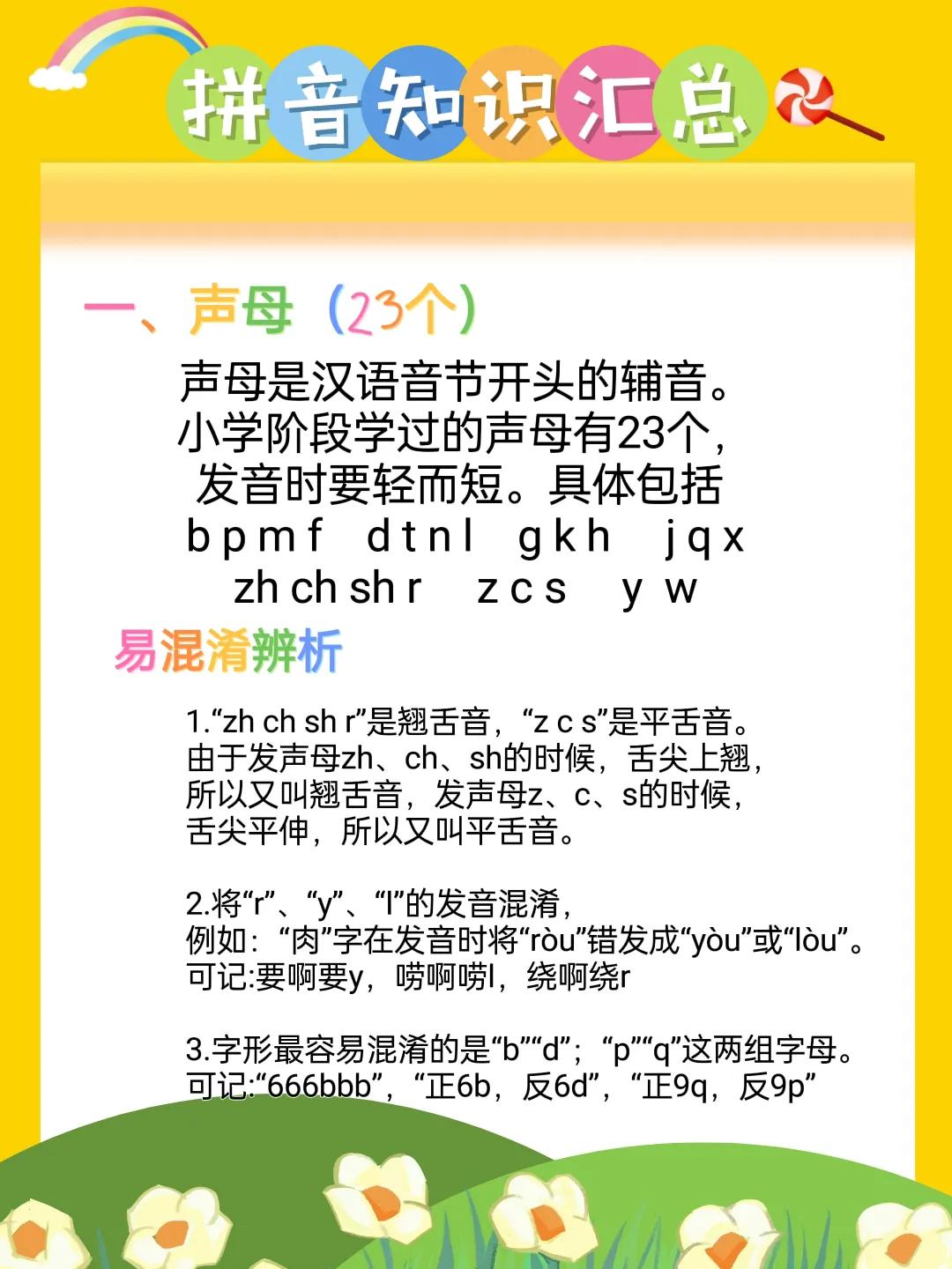 拼音知識大全！七張圖搞定娃的拼音