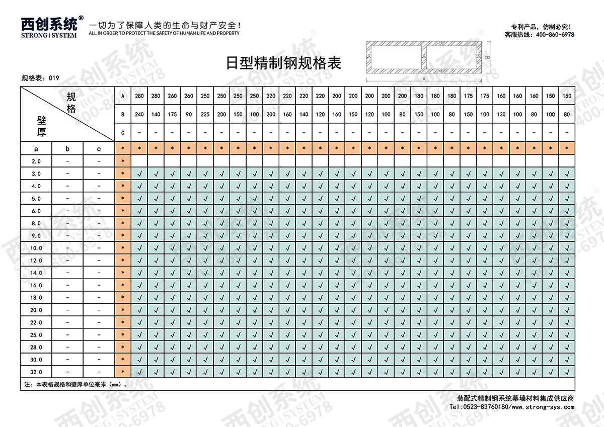 精制鋼(精致鋼)型材有哪些規(guī)格？- 西創(chuàng)系統(tǒng)(圖23)