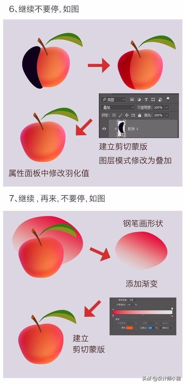 PS｜利用Photoshop鼠繪一個APPLE的教程