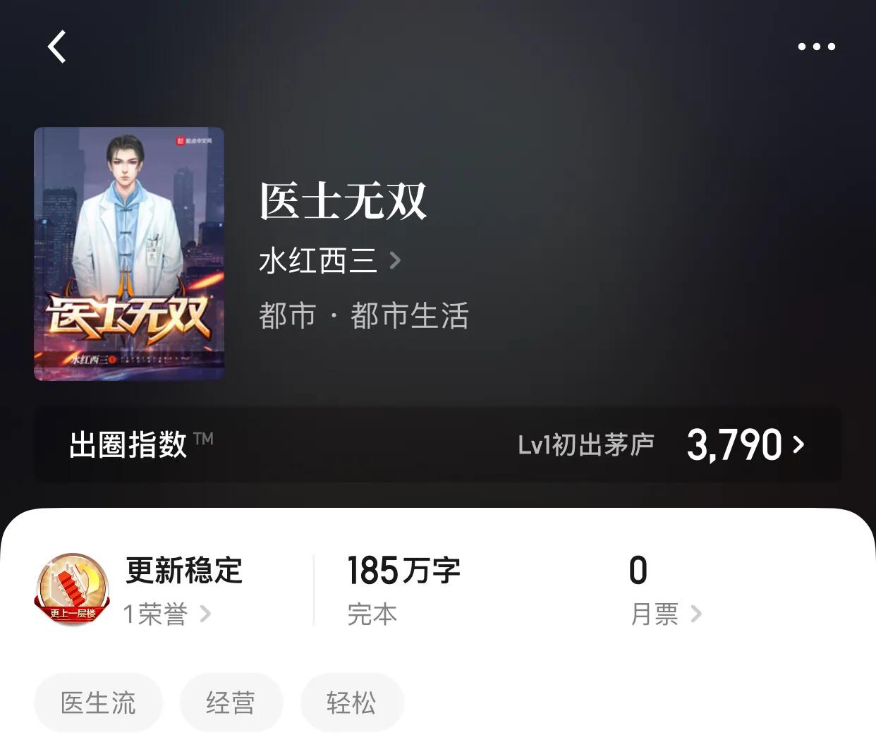 八本医生流小说，医生开外挂，天下无病患