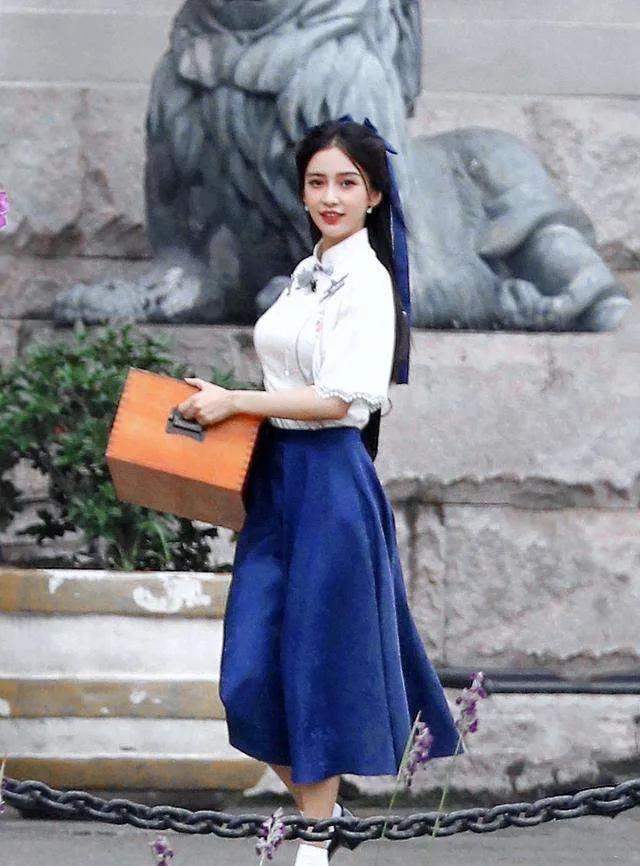 Angelababy的民国风打扮真的好漂亮啊！宛若天仙下凡
