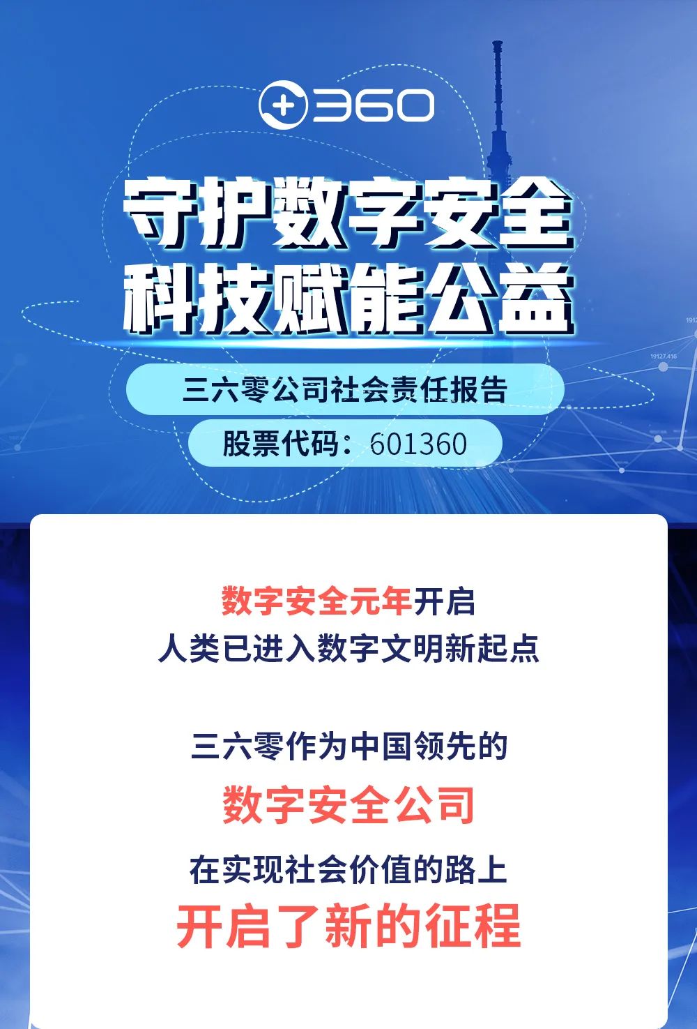 三六零2021企业社会责任报告：为数字时代大安全保驾护航