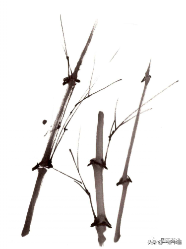 墨竹图竹枝画法（墨竹的详细步骤画法分享）