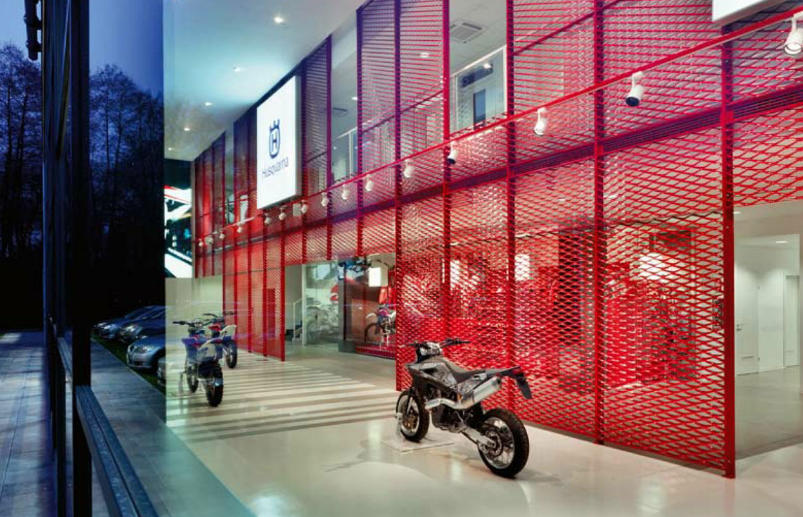 展厅设计案例鉴赏：哈斯克瓦尔那摩托车展厅