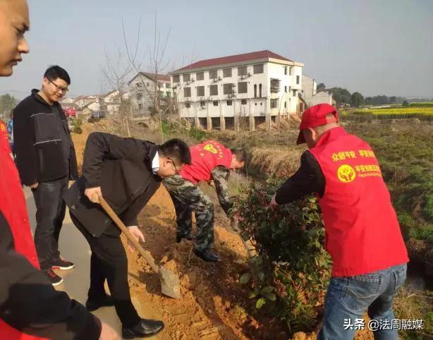 澧县梦溪镇开展义务植树活动