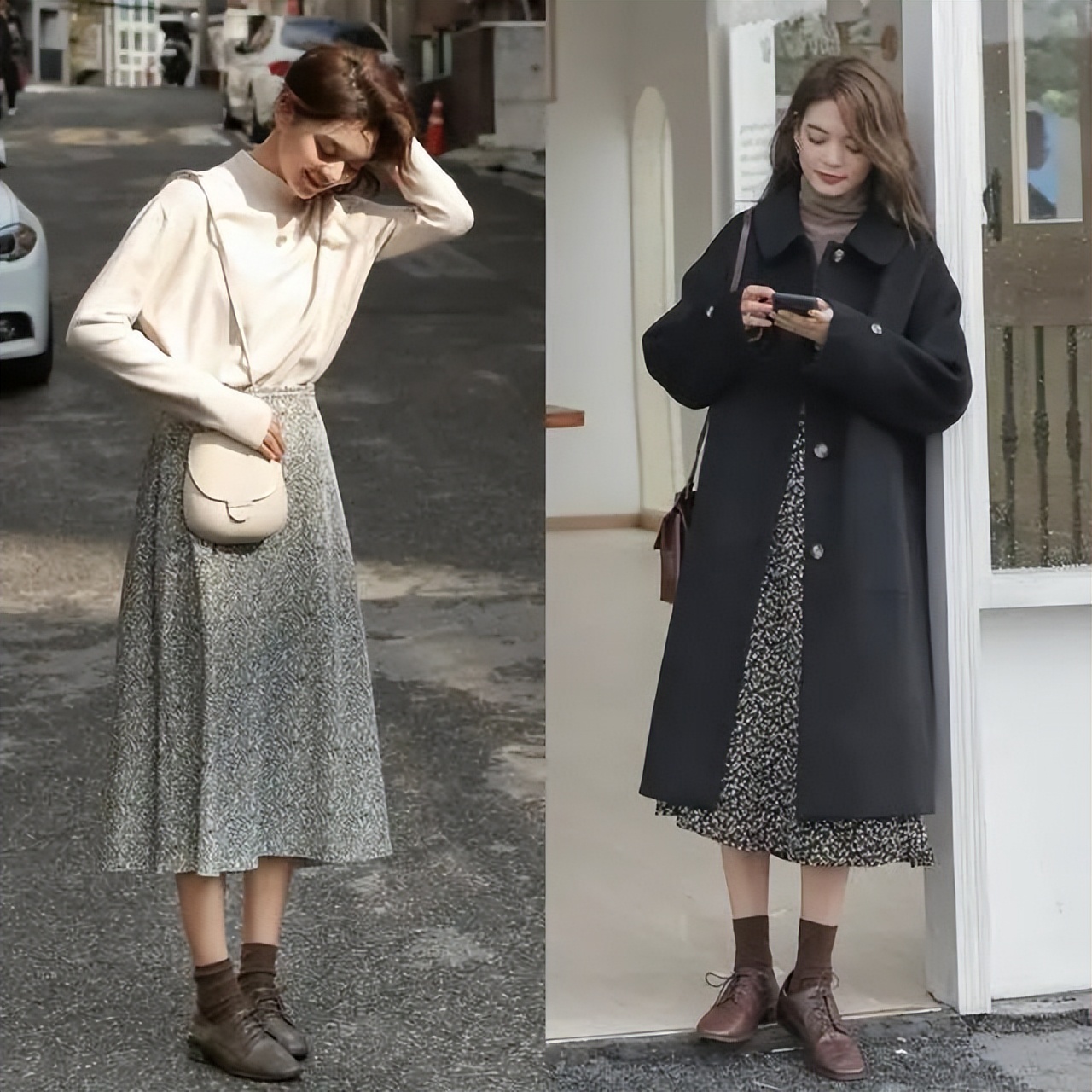 小白鞋过时了，今秋流行“牛津鞋”，配对下装洋气又显瘦，好看