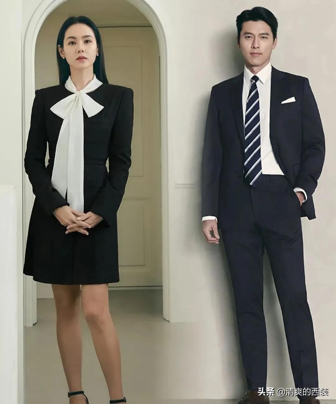 一个英俊潇洒，一个美丽动人，顶流夫妻玄彬孙艺珍的时尚穿搭