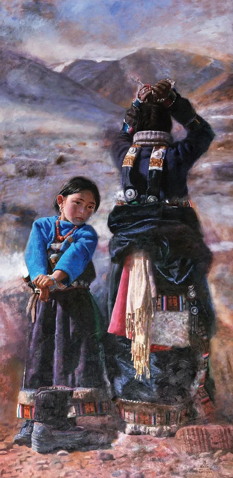 吴静涵笔下的少女，如此清纯