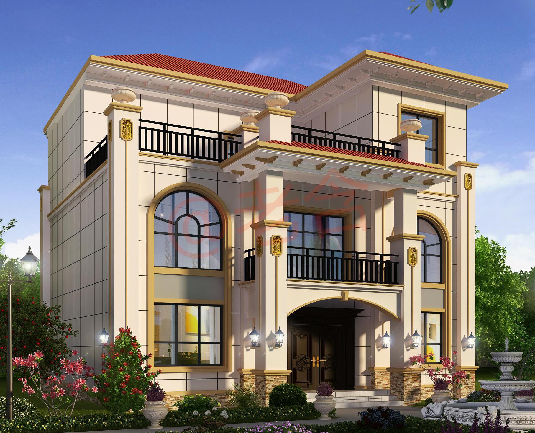 别墅外观图片效果图大全别墅设计效果图片欣赏